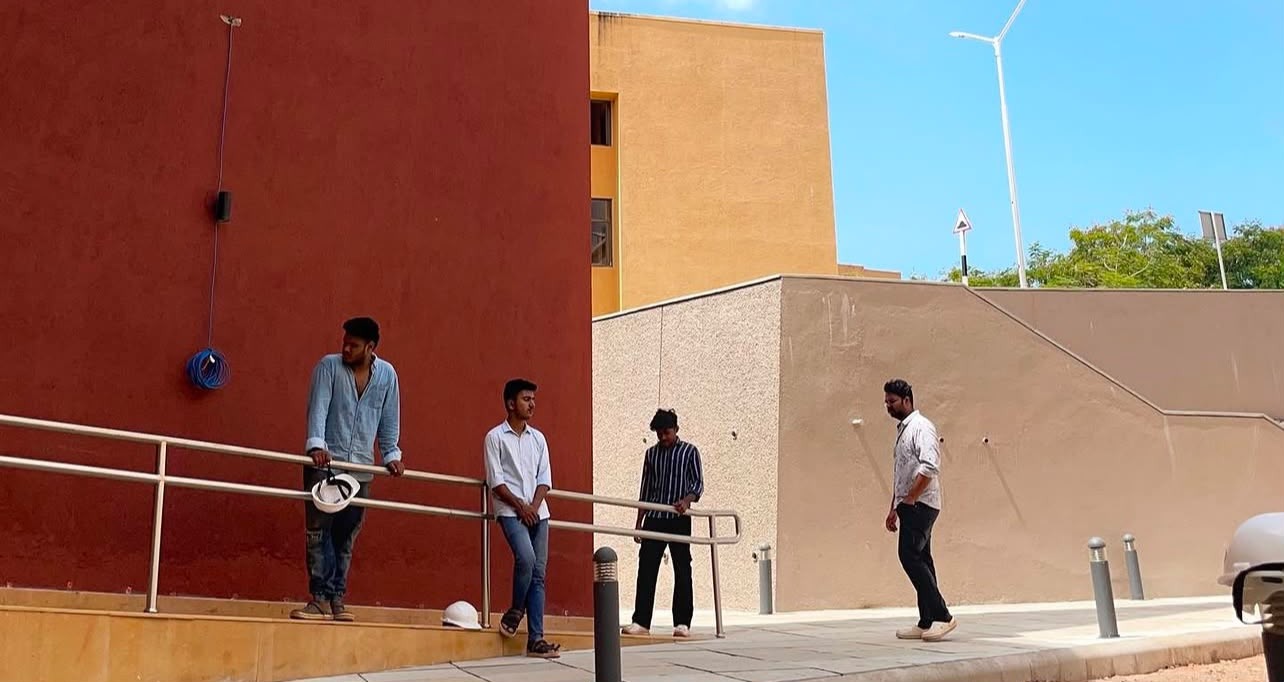 Joshua Martin and team on a building construction site